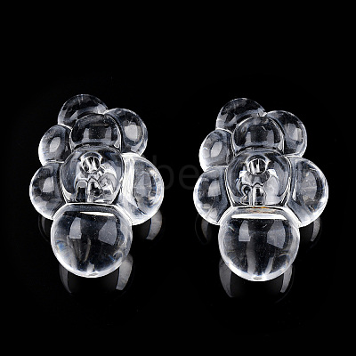 Transparent Acrylic Beads TACR-T026-01-1