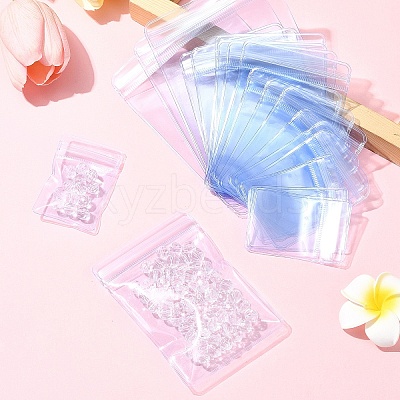60Pcs 6 Styles Rectangle PVC Resealable Packaging Bags OPP-FS0001-17-1