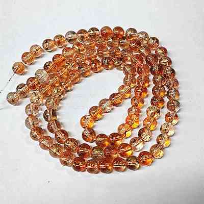 Baking Paint Glass Beads Strands DGLA-YW0002-01A-07-1
