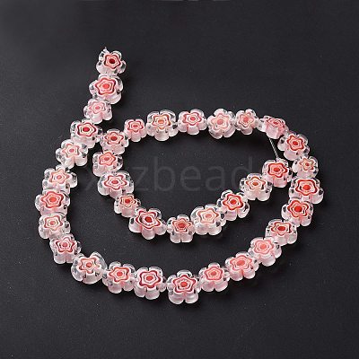 Handmade Millefiori Glass Bead Strands LAMP-J035-10mm-54-1