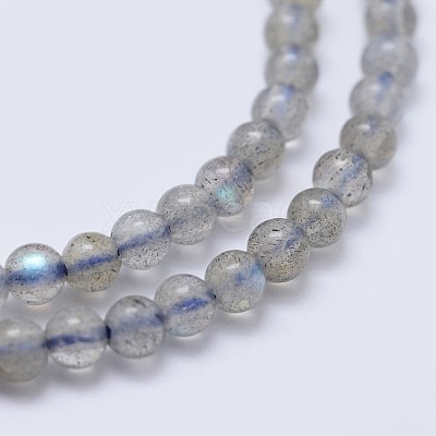 Natural Labradorite Beads Strands G-I206-46-3mm-1