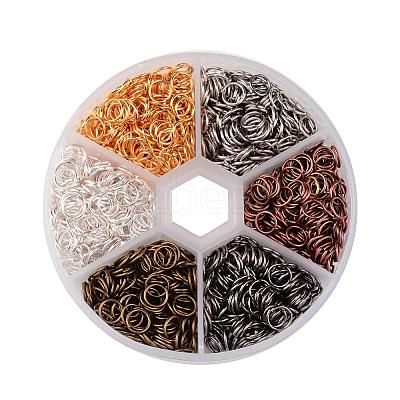 1 Box 6 Color Iron Open Jump Rings IFIN-X0025-6mm-NF-B-1