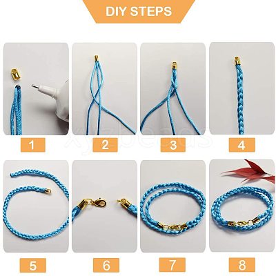 Brass Cord Ends KK-PH0035-22-1
