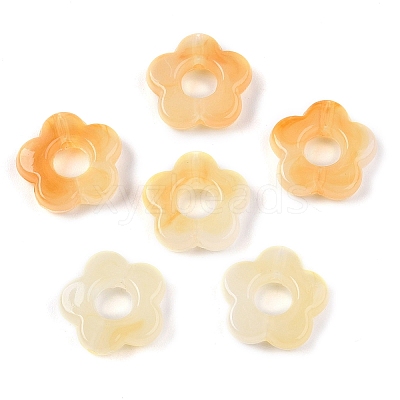 Gradient Color Transparent Acrylic Beads OACR-N137-49S-1