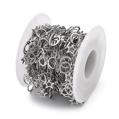 304 Stainless Steel Link Chains CHS-U002-05P-06-1