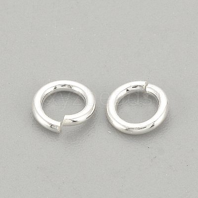 925 Sterling Silver Open Jump Rings X-STER-S002-57-1