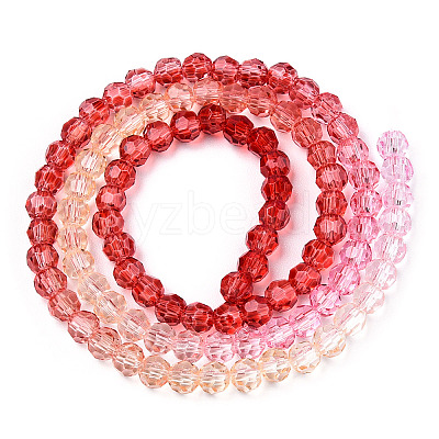 Transparent Glass Beads Strands X-GLAA-E036-07N-1