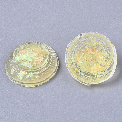 Transparent Epoxy Resin Cabochons CRES-T020-09D-1