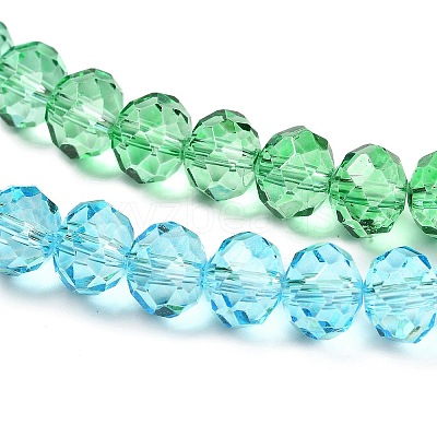 Transparent Painted Glass Beads Strands LS-DGLA-A034-T8mm-A17-1