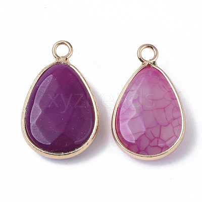 Natural Agate Pendants X-G-S359-013-1