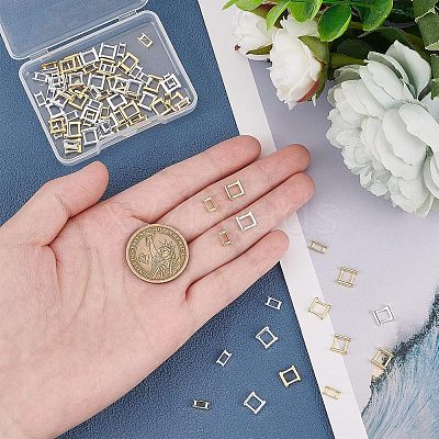 80Pcs 4 Styles Eco-Friendly Brass Watch Band Clasps KK-FH0004-02-1