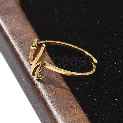 304 Stainless Steel Cuff Rings for Women RJEW-D285-01G-H-1