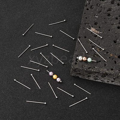 Tarnish Resistant 304 Stainless Steel Ball Head pins STAS-N017-02-20mm-1