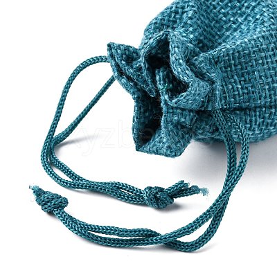Burlap Packing Pouches Drawstring Bags ABAG-Q050-7x9-17-1