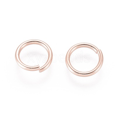 304 Stainless Steel Open Jump Rings X-STAS-O098-02RG-11-1