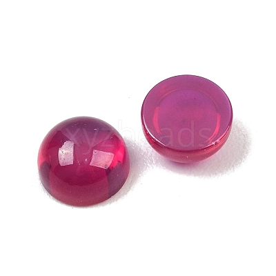 Lab Grown Red Corundum Cabochons G-B166-01B-1