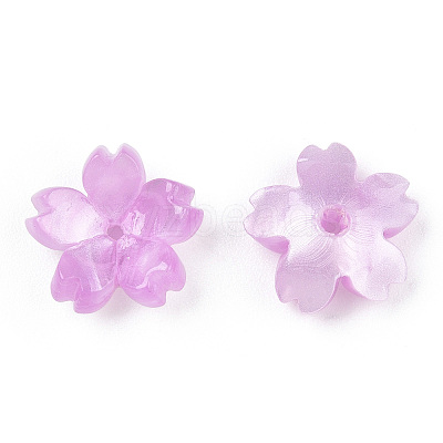 Cellulose Acetate(Resin) Bead Caps X-KK-S161-03E-1