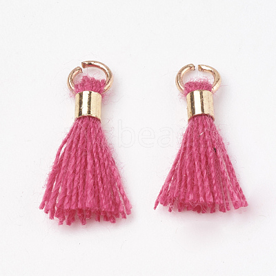 Polycotton(Polyester Cotton) Tassel Pendant Decorations FIND-S275-22G-1