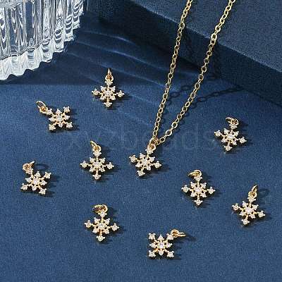 SHEGRACE Brass Micro Pave Cubic Zirconia Pendants XGRQ3D032-487G-1