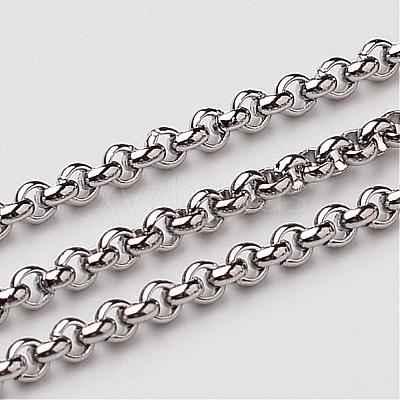 Tarnish Resistant 304 Stainless Steel Rolo Chains STAS-M032-42P-2.5mm-1