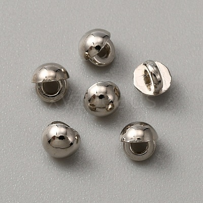 Mini Alloy Shank Buttons BUTT-WH0029-07P-1