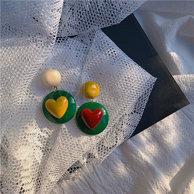 Acrylic Stud Dangle Earrings WG8CE59-01-1