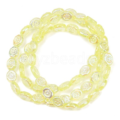 Czech Pressed Glass Beads GLAA-I061-44B-1