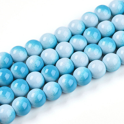 Baking Paint Glass Beads Strands DGLA-N012-10mm-05-1