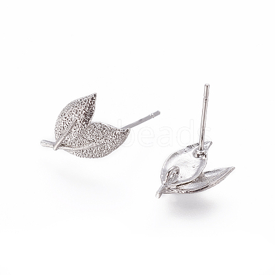 Brass Stud Earring Findings LS-KK-F738-43P-1