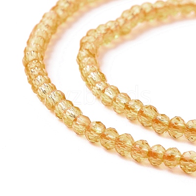Transparent Glass Beads Strands GLAA-C019-01A-18-1