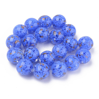 Handmade Gold Sand Lampwork Beads LAMP-S194-008C-03-1