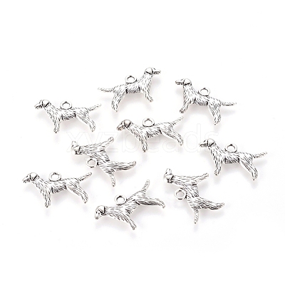 Tibetan Style Alloy Puppy Pendants X-LF9881Y-1