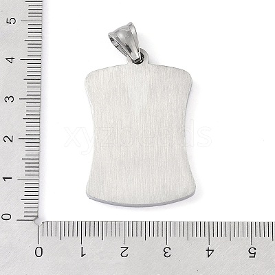 304 Stainless Steel Pendants STAS-O008-01K-1