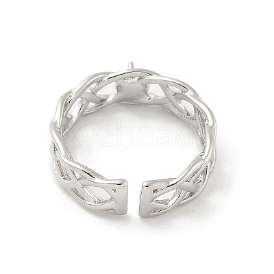 Brass Cup Peg Open Cuff Ring Settings LS-KK-G518-08P-02-1