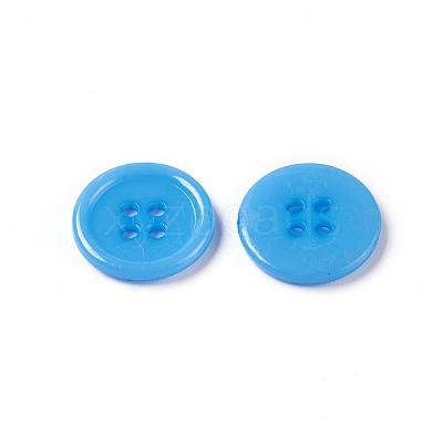 Acrylic Sewing Buttons X-BUTT-E076-B-M-1