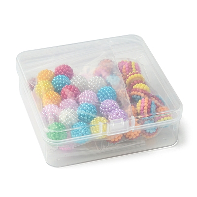 3 Styles ABS Plastic Beads KY-FS0001-24-1