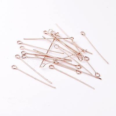 Brass Eye Pins KK-TAC0002-19RG-1
