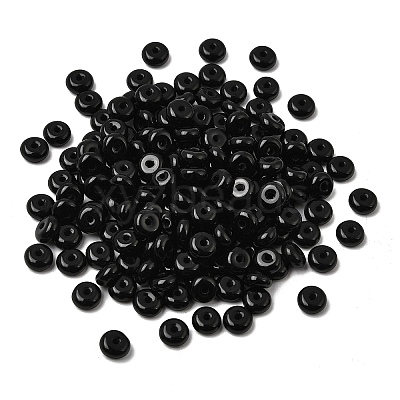Baking Paint Opaque Glass Beads GLAA-A045-06M-1