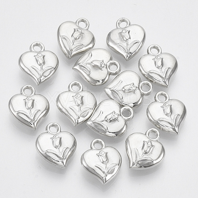 Plating ABS Plastic Pendants X-KY-N007-09-1