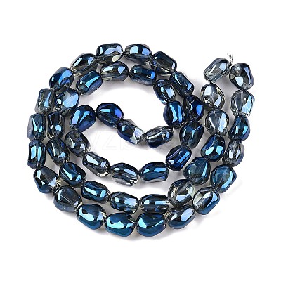 Electroplate Glass Beads Strands EGLA-T021-08J-1