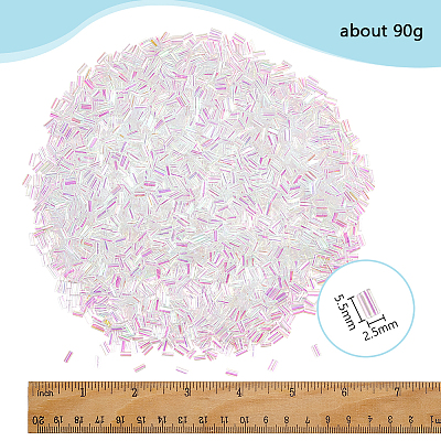 ABS Plastic Tube Beads DIY-WH0888-230A-1