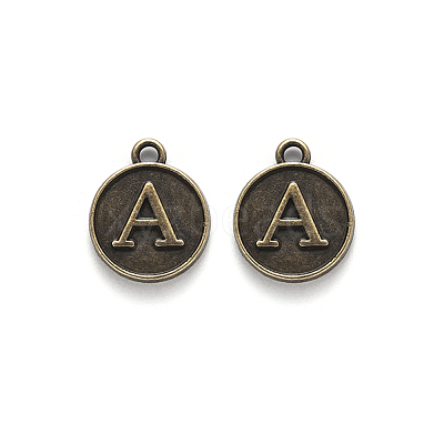 Alloy Pendant Cabochon Settings For Enamel PALLOY-YW0001-10AB-1