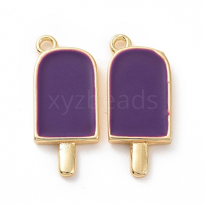 Brass Enamel Pendants KK-A168-16-07G-1