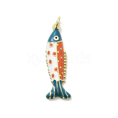 Brass Enamel Pendants KK-P338-07C-G03-1