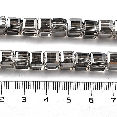 Electroplate Glass Beads Strands EGLA-H108-01A-PL01-1