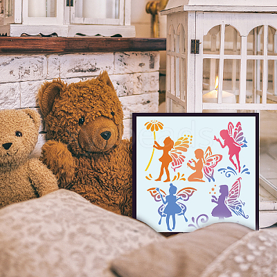 PET Hollow Out Drawing Painting Stencils DIY-WH0391-0115-1