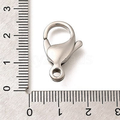 316 Stainless Steel Lobster Claw Clasps STAS-D288-09P-1