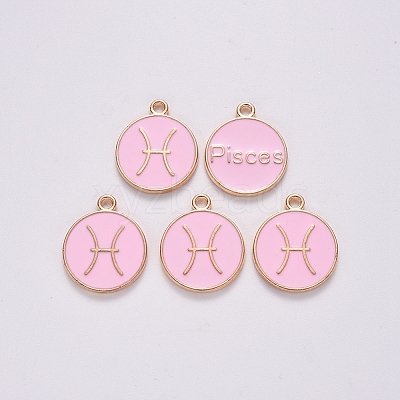Alloy Enamel Pendants LS-ENAM-S124-01B-09H-1