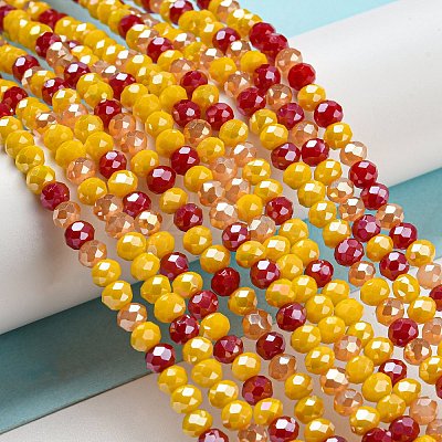 Glass Beads Strands EGLA-A034-M4mm-22-1