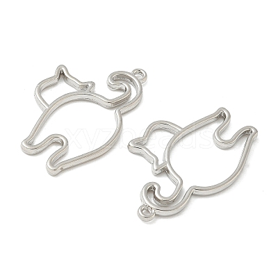 Alloy Open Back Bezel Pendants X-FIND-L025-02P-1